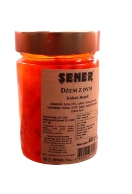 Dżem z dyni Sener 400g