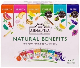 Herbata Ahmad Natural Benefits 60 t