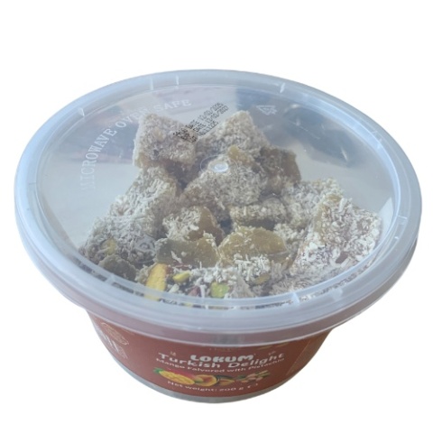 Lokum granat z pistacją Oruç Dede 200g Lokum granat z pistacją Oruç Dede 200g