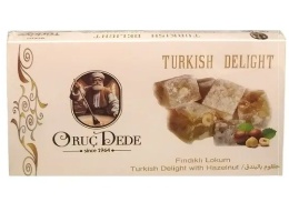 Lokum z orzechami laskowymi Oruç Dede 400g