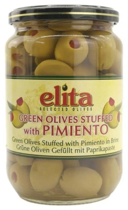 Oliwki zielone z ostrą papryką Elita 700g