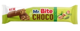 Batonik czekoladowy z pistacjami Mr. Bite 22g